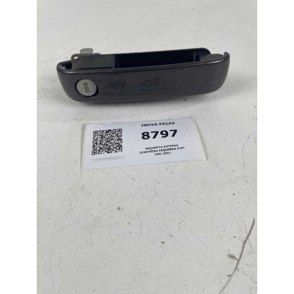 Maçaneta Externa Dianteira Esquerda Fiat Uno 2021 Cinza Traseira