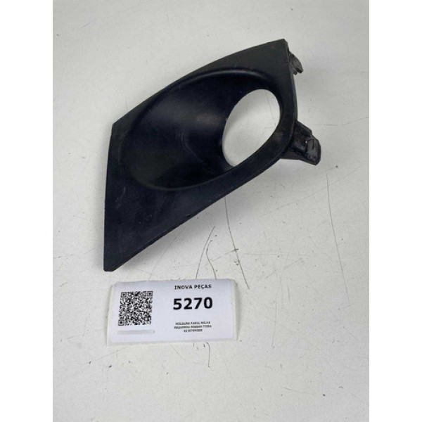 Moldura Farol Milha Esquerdo Nissan Tiida 62257em30b Preto Ambos Lados