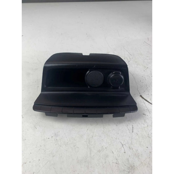 Moldura Tomada Usb 12v Painel Peugeot 208 2008 2015 A 2020 Preto