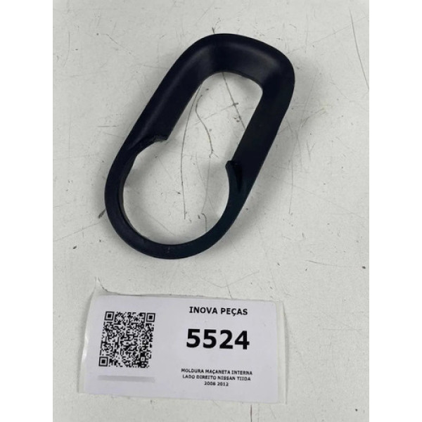 Moldura Maçaneta Interna Lado Direito Nissan Tiida 2008 2012 Preto Dianteira