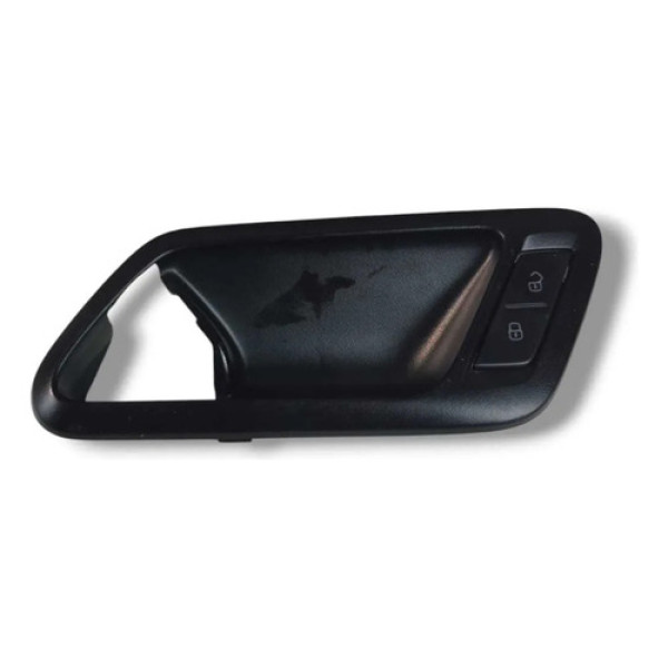 Moldura Maçaneta C/ Botão Diant L.e Vw Fox 13/14 Preta Dianteira