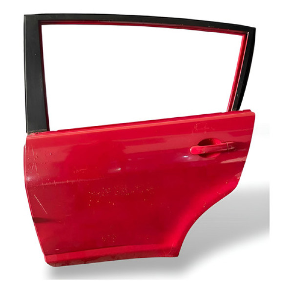 Porta Traseira Esquerda Nissan Tiida 2009 2013 Pelada Traseira Esquerdo Preto