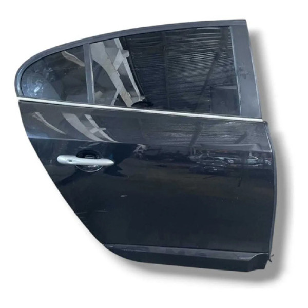 Porta Renault Fluence Traseira Direita 2010 2016 Pelada Traseira Direito Preto