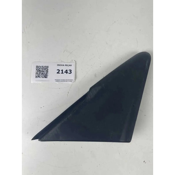 Moldura Externa Retrovisor Direito Captur 2017 A 2020 Preto