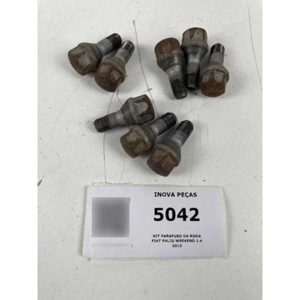 Kit Parafuso Da Roda Fiat Palio Weekend 1.4 2013 Cinza