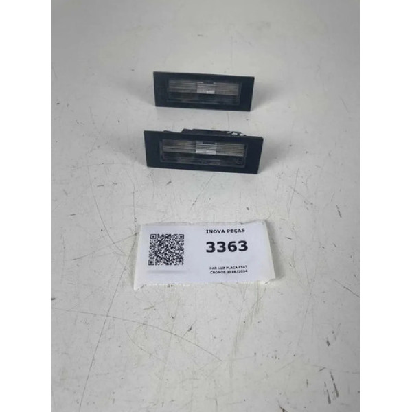 Par Luz Placa Fiat Fastback Cronos 2018/2024 
