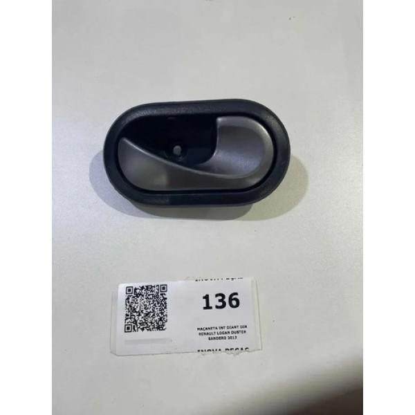 Maçaneta Int Diant Dir Renault Logan Duster Sandero 2013 Prateado Dianteira