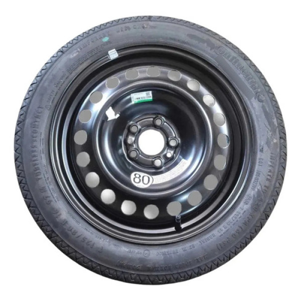 Estepe Aro 16 Continental 125/80 Fiat Fastback Abarth 22 24 Preto