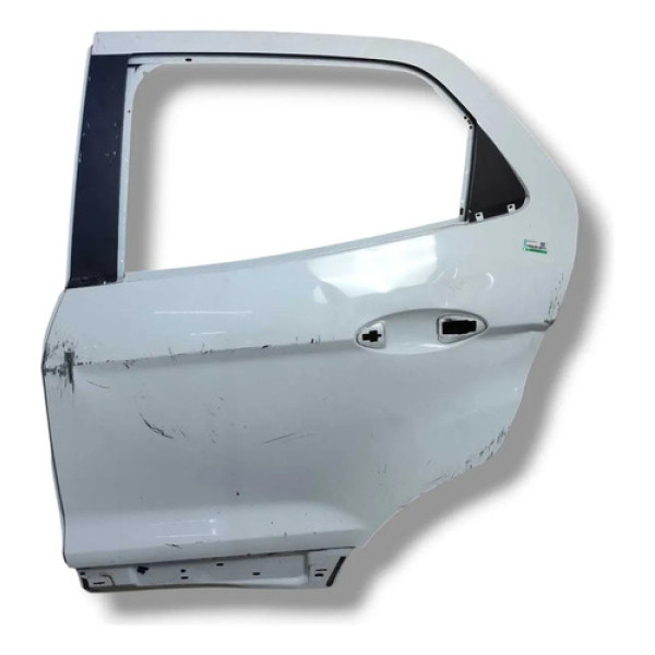 Porta Traseira Esquerda Ford Ecosport 2013 2019 Amassada Traseira Esquerdo Branca