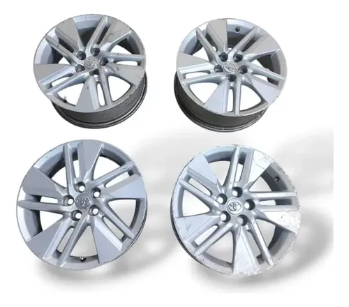 Jogo De Roda Aro 16 Toyota Corolla Gli 5x100 Prateado