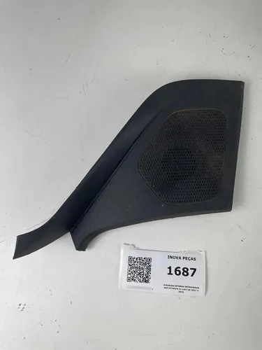 Moldura Interna Retrovisor Dir Citroen C4 Cactus 2017 A 2022 Preto