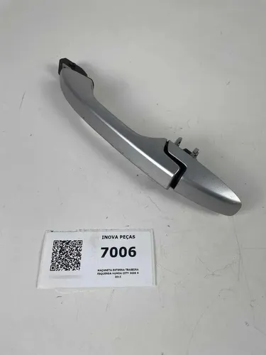 Maçaneta Externa Traseira Esquerda Honda City 2009 A 2011 Prateado Traseira