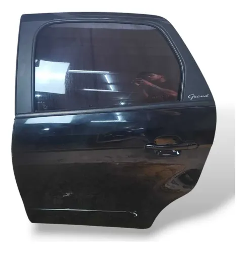 Porta Traseira Esquerda Fiat Grand Siena 2013 A 2019 Pelada Traseira Esquerdo Preto