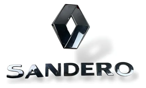 Kit Emblemas Mala Sandero Prata
