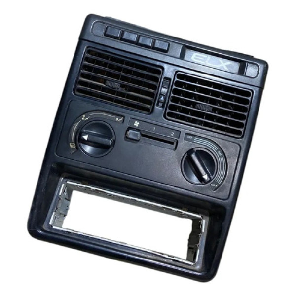Moldura Painel Central Fiat Uno Elx 1994 1995 1996 1997 1998 Preto