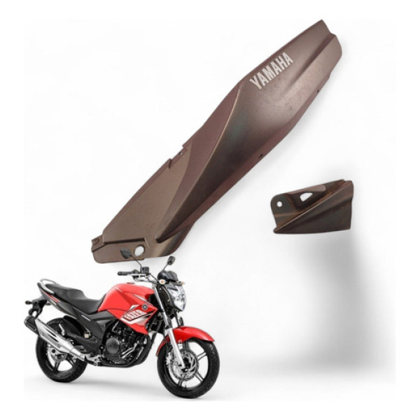 Carenagem Rabeta Esquerda Yamaha Fazer 250 2015 Com Avaria