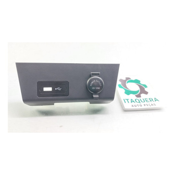 Moldura Acabamento Central Tomada 12v Chery Tiggo 3x 2023