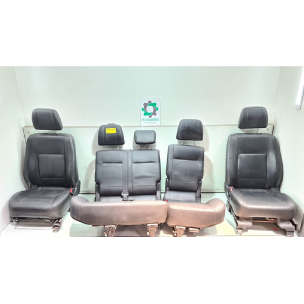 Jogo Bancos Couro Mitsubishi Pajero Full 2014 2015  2 Portas