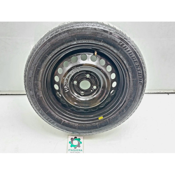 Estepe Hyundai Hb20 185/60r15 Pneu Careca Roda C/ Detalhe