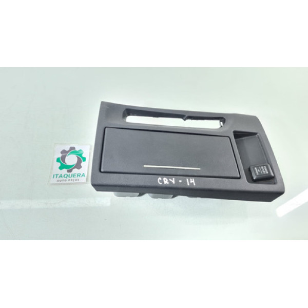 Acabamento Moldura Tomada 12v Porta Honda Crv Cr-v 2014  