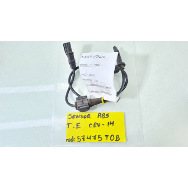 Sensor Abs Traseiro Esquerdo Honda Crv 2.0 4x2 Ano 2013 2014