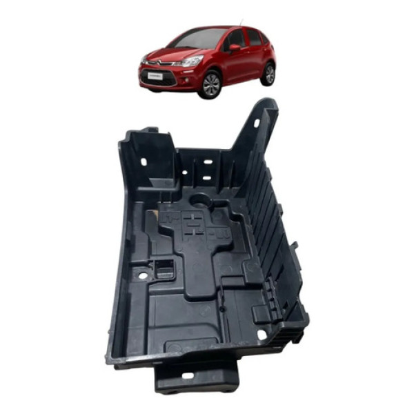Suporte Caixa Bateria Citroen C3 2014 2017 Preto