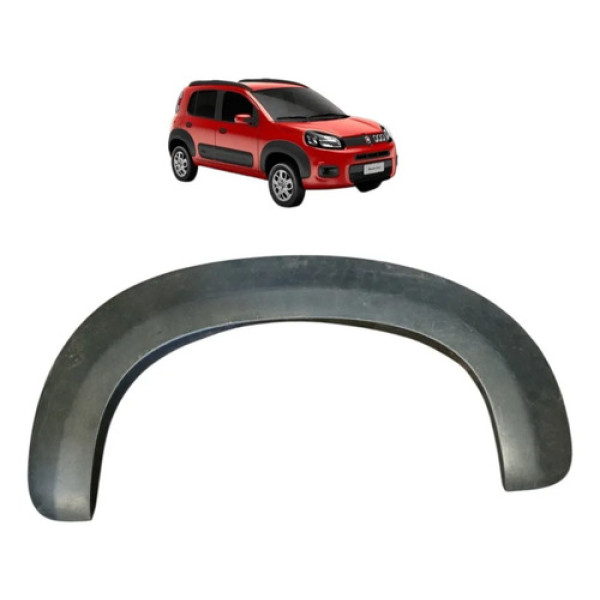 Moldura Paralama Diant Diret Fiat Uno Way Orig 2015 2021 Preto