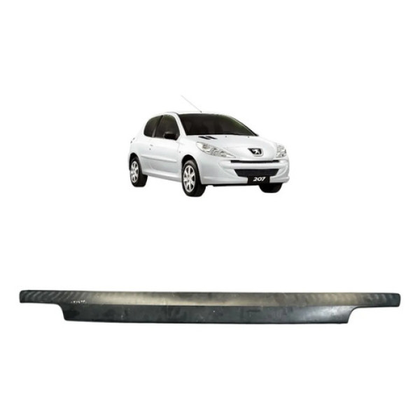 Friso Parachoque Traseir Peugeot 207 2008 2012 Preto