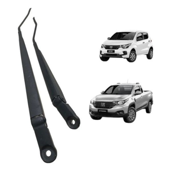 Braço Limpador Parabrisa Fiat Mobi 2017/ Strada 2021 Par