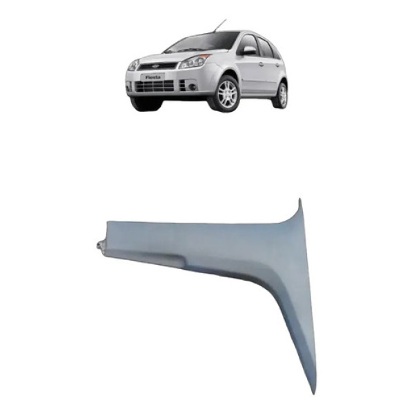 Acabamento Moldura Diret Ford Fiesta 2007 2011 Grafite
