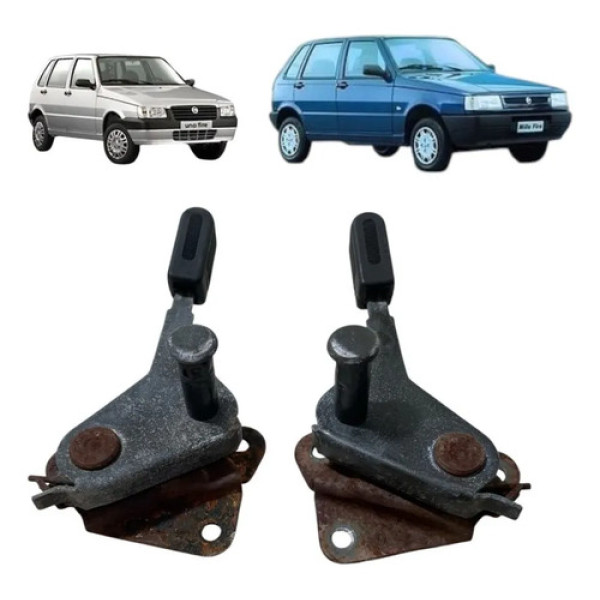 Trava Banco Traseir Fiat Uno 1999 2013 Par