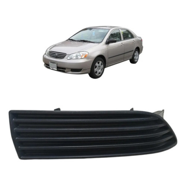 Moldura Farol Milha Direit Corolla 2002 2008 Preto Direito