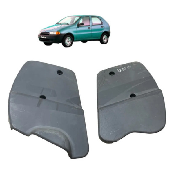 Moldura Acabamento Banco Esquerd Palio 1996 2000 Par Cinza