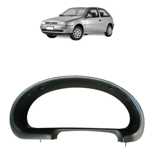 Moldura Painel Instrumentos Vw Gol Parati Saveiro 1995 1999 Preto