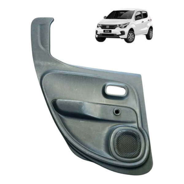 Forro Porta Traseir Esquerd Manual Fiat Mobi 2017 2023 Preto