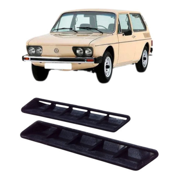 Moldura Entrada Saida Ar Volkswagen Brasilia 1978/1982 Par