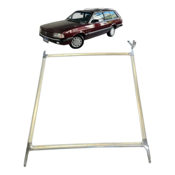 Rack Bagageiro Teto Ford Belina Guia Original Prata E Cromado