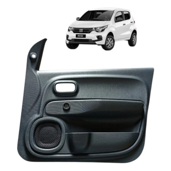 Forro Porta Dianteir Direit Manual Fiat Mobi 2017 2023 Preto