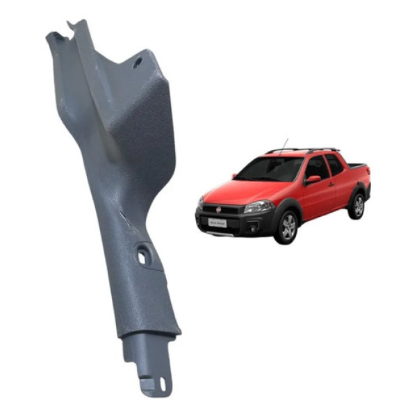 Soleira Porta Traseir Direit Fiat Strada 2014 2019 Cinza
