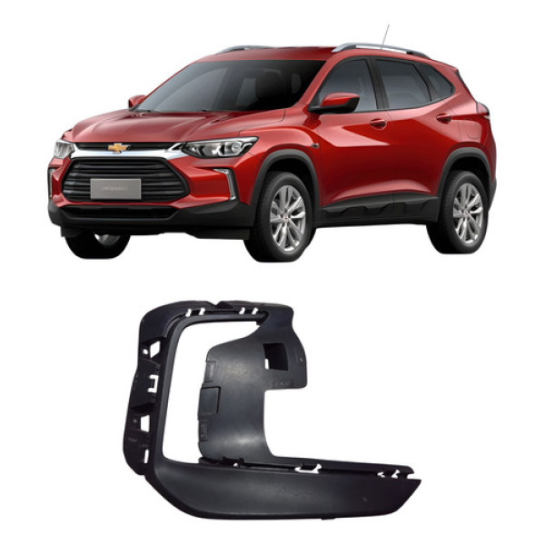 Moldura Farol Milha Drl Ld Direit Gm Tracker 2021/ 26237242 Preto Direito