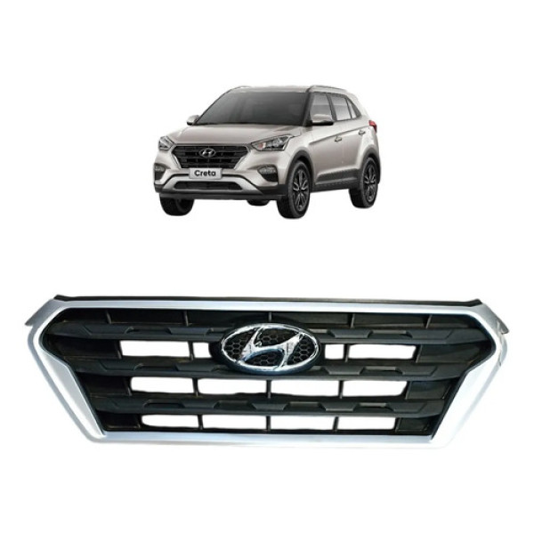 Grade Dianteiro Parachoque Hyundai Creta 2017 2019 Original