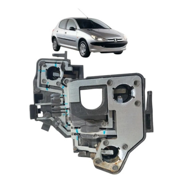 Circuito Lanterna Traseir Esquerd Peugeot 206 1999 A 2008 Esquerdo/motorista Vermelho