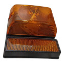 Lanterna Lateral Retangular Âmbar 1 Polo Com Refletor Laranja