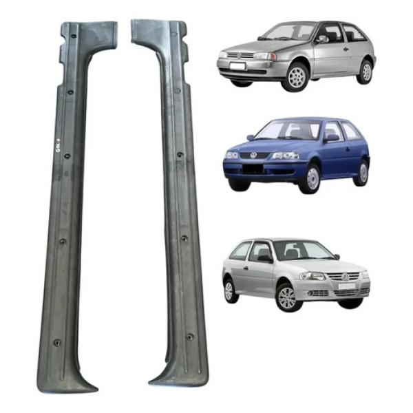 Soleira Interna Porta Gol G2 G3 G4 2 Portas Par Preto Preto