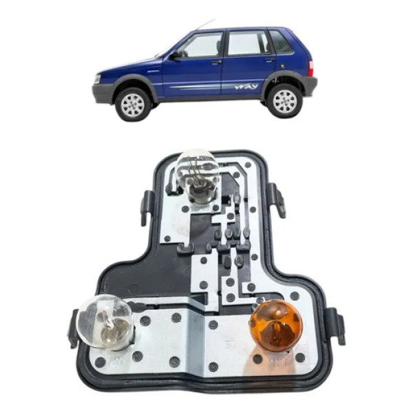 Circuito Lanterna Traseir Esquerd Fiat Uno 2004 A 2013 Esquerdo/motorista Vermelha