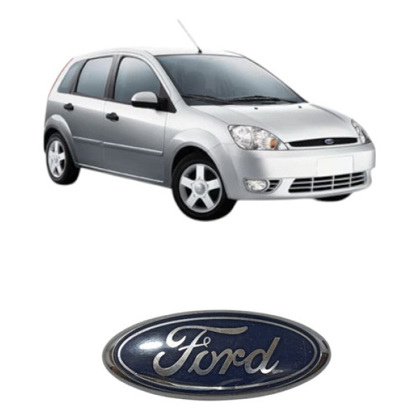 Emblema Grade Diant Ford Fiesta 2003/07 8a39a425a52aaba Azul