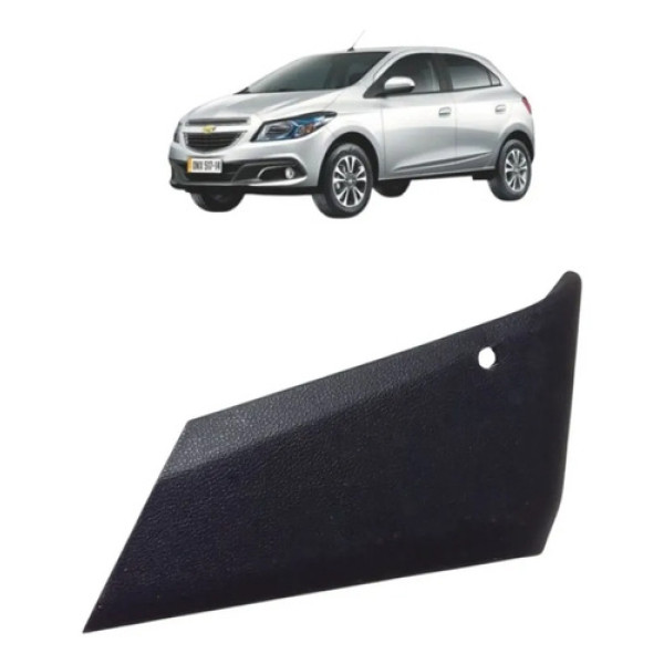 Moldura Acabamento Banco Esquerdo Onix 2013 2019 Original Preto