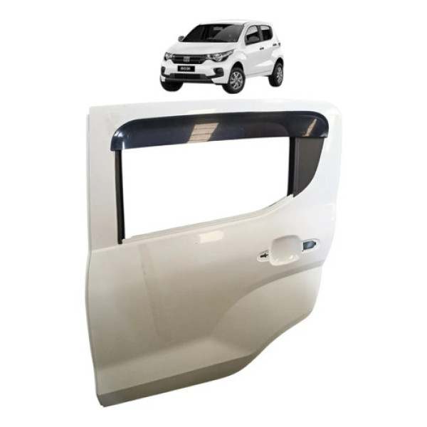 Porta Traseir Esquerd Fiat Mobi 2017 2023 Traseira Esquerdo Branco
