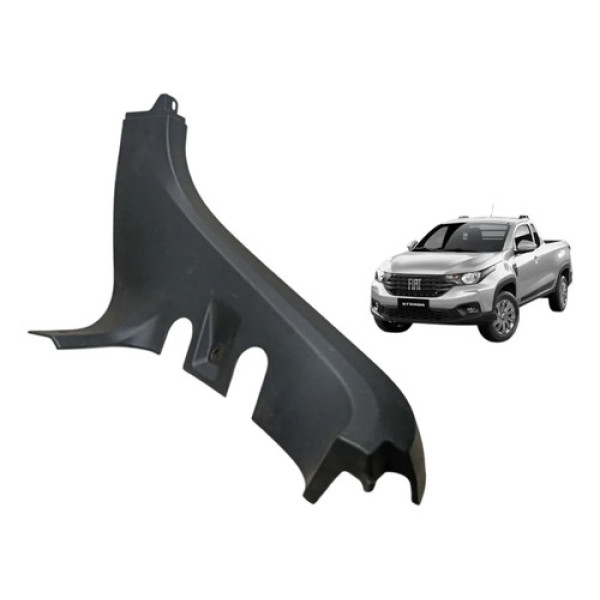 Moldura Caçamba Esquerd Fiat Strada 2020/2025 100253108 Preto
