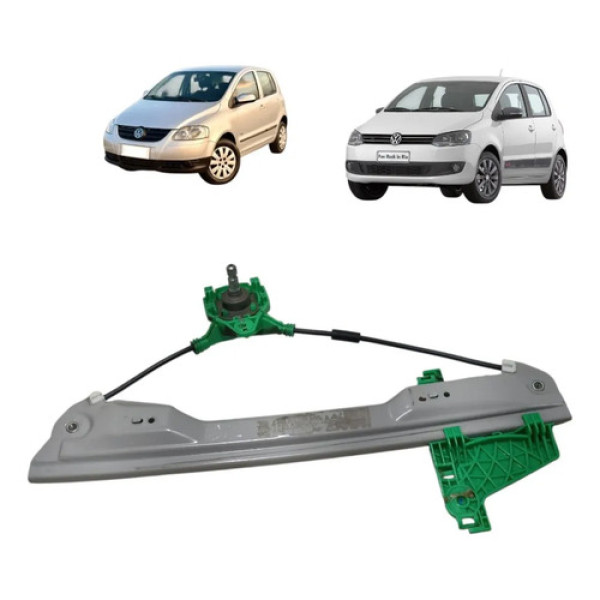 Máquina Vidro Traseir Esquerd Manual Vw Fox 2003 2015